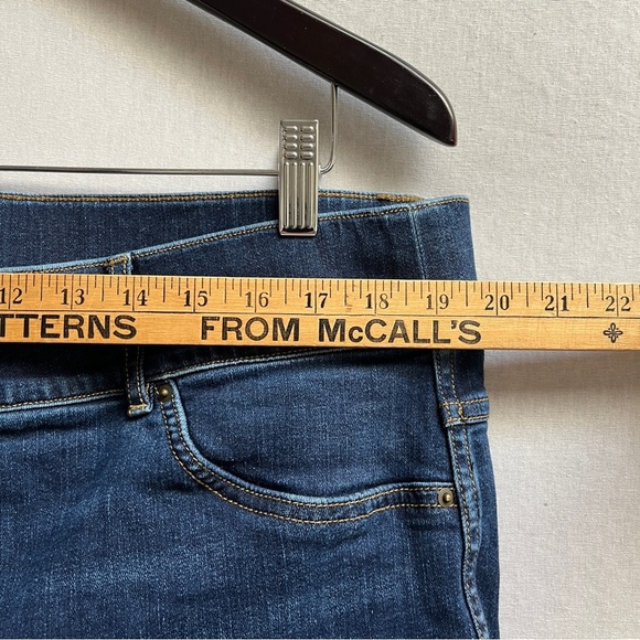 SPANX Blue Ankle Pull On Cropped Denim Jeans 3X - Picture 10 of 11